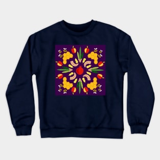 Yomim Noraim deep purple print Crewneck Sweatshirt